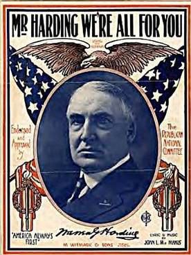 Harding Campaign Poster